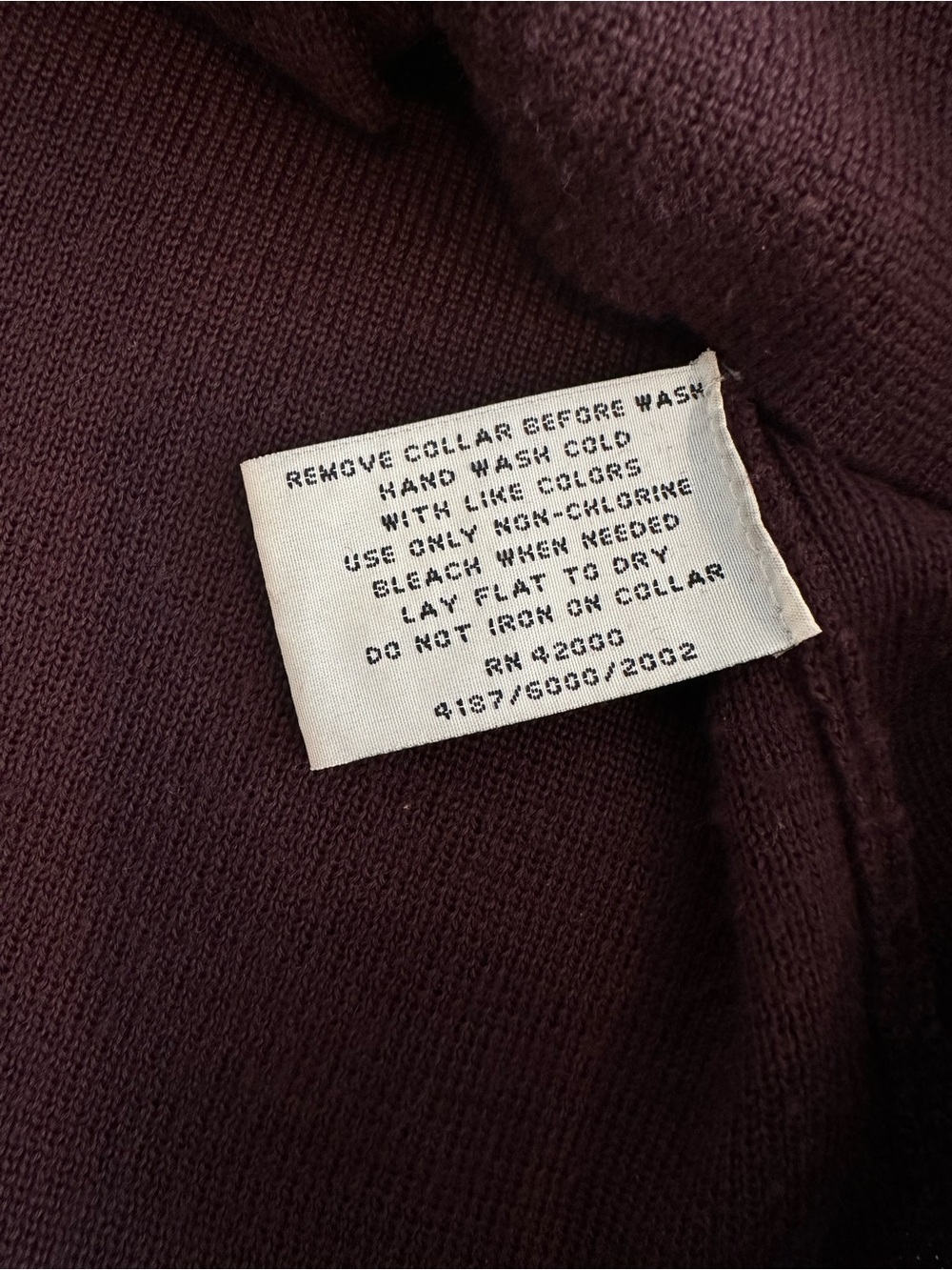 Marc New York Plush Faux-Fur Collar Button-Front Sweater Cardigan - Burgundy - Picture 8 of 12